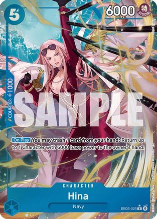(EB03-025) Hina (Alternate Art) - Extra Booster: One Piece Heroines Edition - Foil