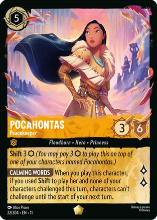 (022/204) Pocahontas - Peacekeeper - Winterspell Cold Foil