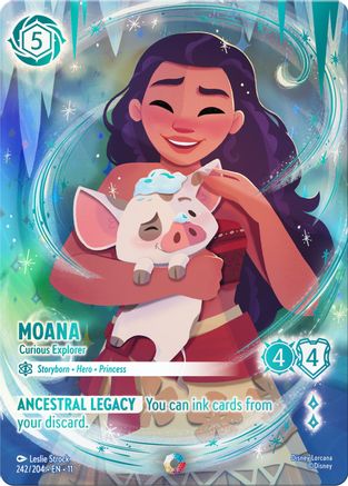 (242/204) Moana - Curious Explorer (Iconic) - Winterspell Holofoil