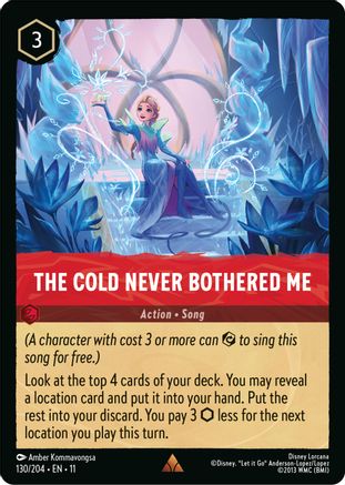 (130/204) The Cold Never Bothered Me - Winterspell Cold Foil