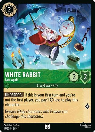 (089/204) White Rabbit - Late Again - Winterspell Cold Foil