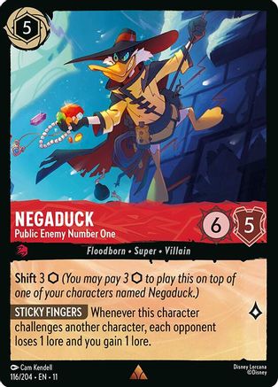 (116/204) Negaduck - Public Enemy Number One - Winterspell Normal