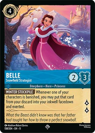(158/204) Belle - Snowfield Strategist - Winterspell Cold Foil