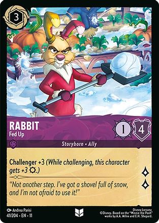 (041/204) Rabbit - Fed Up - Winterspell Cold Foil