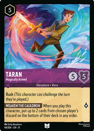 (044/204) Taran - Magically Armed - Winterspell Normal