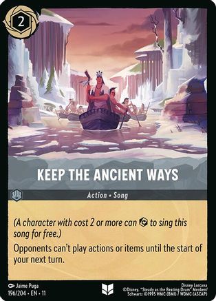 (196/204) Keep the Ancient Ways - Winterspell Cold Foil
