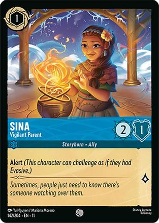 (142/204) Sina - Vigilant Parent - Winterspell Cold Foil