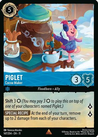 (147/204) Piglet - Cocoa Maker - Winterspell Cold Foil