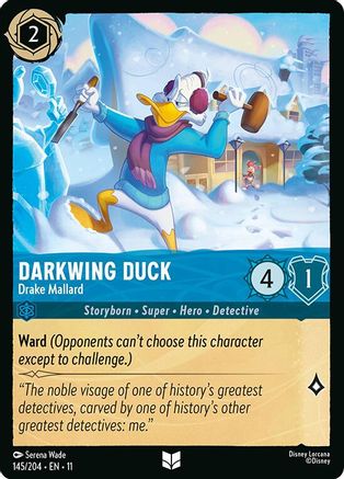 (145/204) Darkwing Duck - Drake Mallard - Winterspell Cold Foil