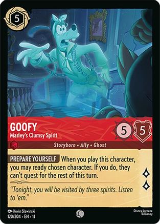 (120/204) Goofy - Marley's Clumsy Spirit - Winterspell Cold Foil