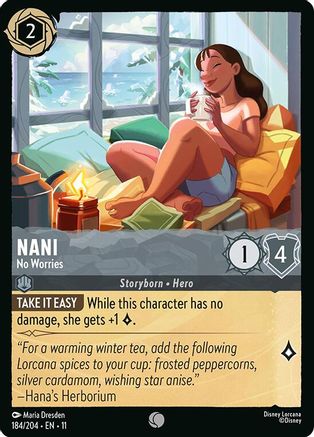 (184/204) Nani - No Worries - Winterspell Cold Foil