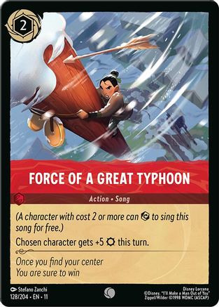 (128/204) Force of a Great Typhoon - Winterspell Cold Foil