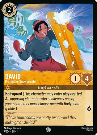 (009/204) David - Protective Snowboarder - Winterspell Normal