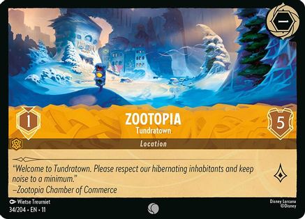 (034/204) Zootopia - Tundratown - Winterspell Cold Foil