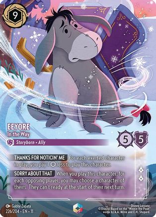 (226/204) Eeyore - In the Way (Enchanted) - Winterspell Holofoil
