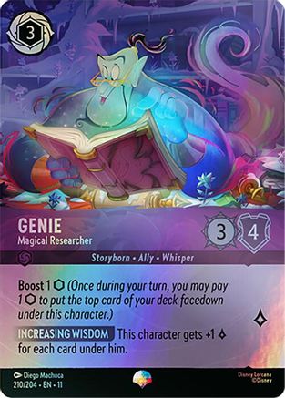 (210/204) Genie - Magical Researcher (Epic) - Winterspell Holofoil
