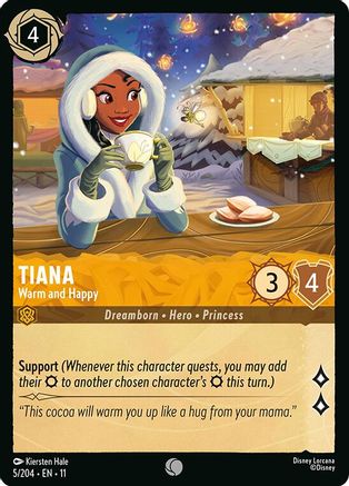 (005/204) Tiana - Warm and Happy - Winterspell Normal