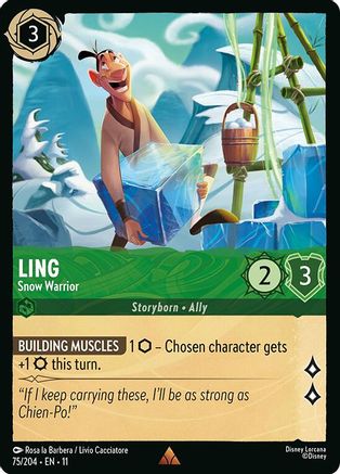 (075/204) Ling - Snow Warrior - Winterspell Normal