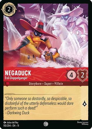 (115/204) Negaduck - Evil Doppelganger - Winterspell Cold Foil