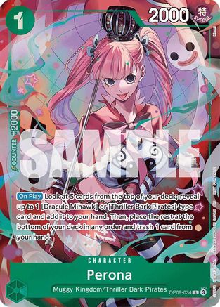 (OP09-034) Perona - OP09-034 - Extra Booster: One Piece Heroines Edition Foil