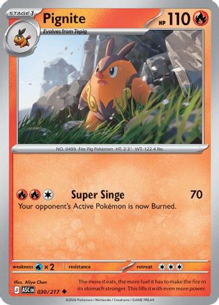 Pignite (30) - ME Ascended Heroes Reverse Holofoil - Uncommon