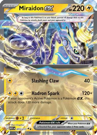 Miraidon ex (73) - ME Ascended Heroes Holofoil - Double Rare