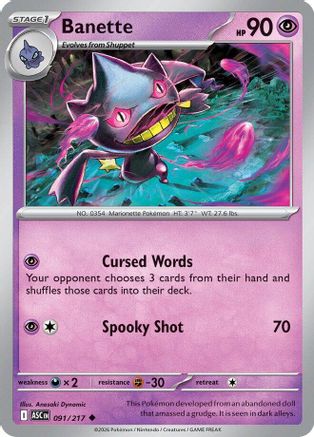 Banette (91/217) - ME Ascended Heroes - Uncommon