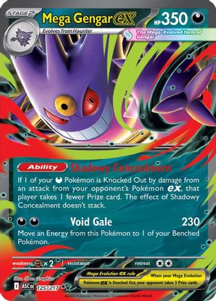 Mega Gengar ex (125/217) - ME Ascended Heroes Holofoil - Double Rare