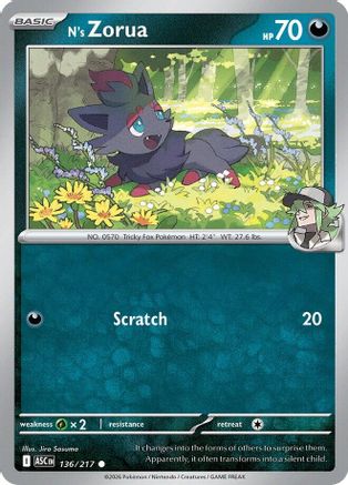 N's Zorua (136) - ME Ascended Heroes - Common