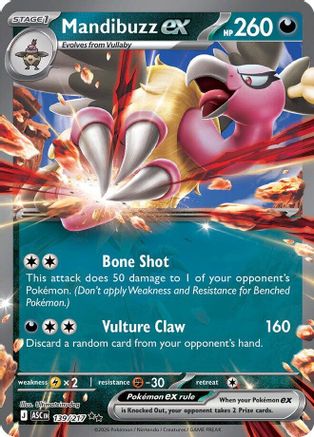 Mandibuzz ex (139) - ME Ascended Heroes Holofoil - Double Rare