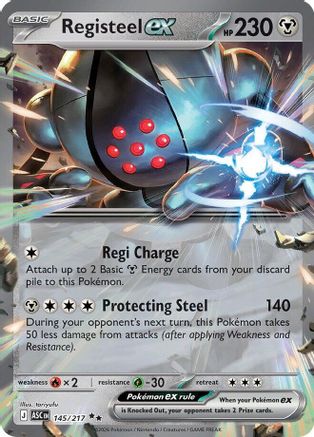 Registeel ex (145) - ME Ascended Heroes Holofoil - Double Rare