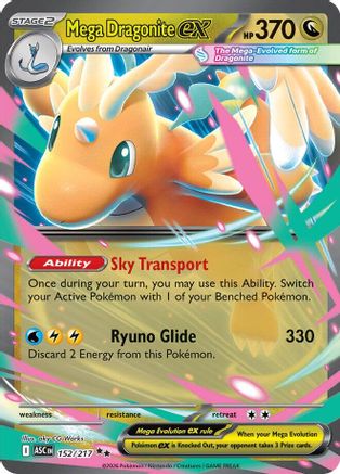 Mega Dragonite ex (152/217) - ME Ascended Heroes Holofoil - Double Rare