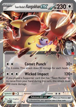 Team Rocket's Kangaskhan ex (162) - ME Ascended Heroes Holofoil - Double Rare