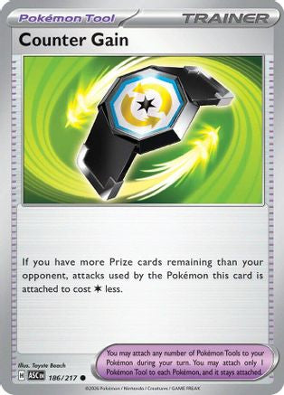 Counter Gain (186/217) - ME Ascended Heroes Reverse Holofoil - Common