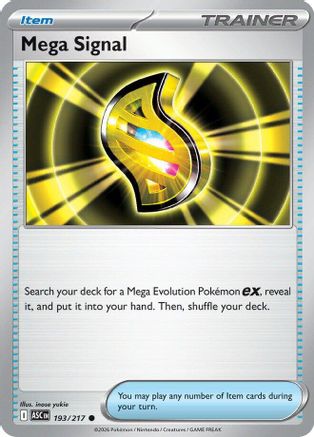 Mega Signal (193) - ME Ascended Heroes Reverse Holofoil - Common