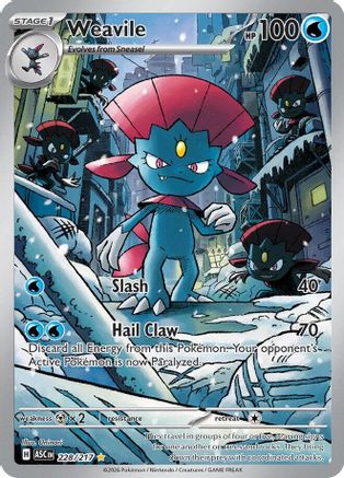 Weavile (228/217) - ME Ascended Heroes Holofoil - Illustration Rare