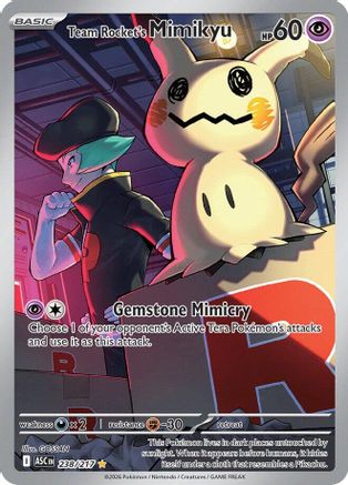 Team Rocket's Mimikyu (238/217) - ME Ascended Heroes Holofoil - Illustration Rare