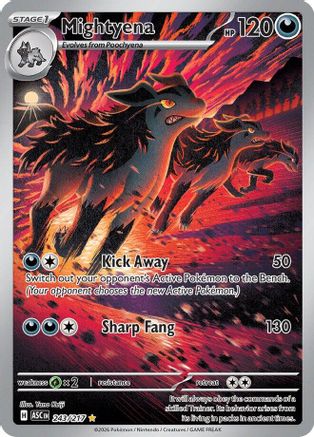 Mightyena (243/217) - ME Ascended Heroes Holofoil - Illustration Rare