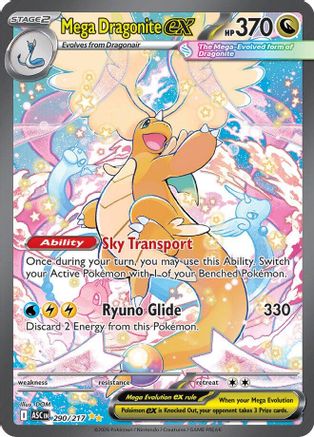 Mega Dragonite ex (290/217) - ME Ascended Heroes Holofoil - Special Illustration Rare