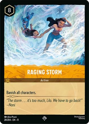 (028/204) Raging Storm - Winterspell Cold Foil