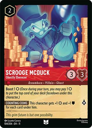 (104/204) Scrooge McDuck - Ghostly Ebenezer - Winterspell Normal