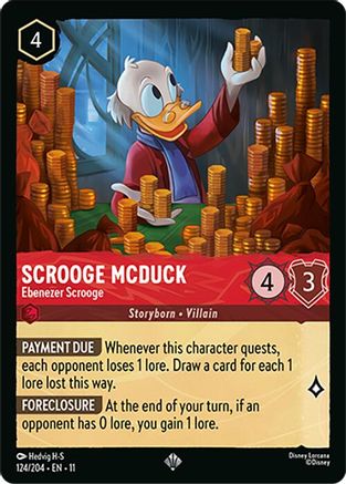 (124/204) Scrooge McDuck - Ebenezer Scrooge - Winterspell Normal