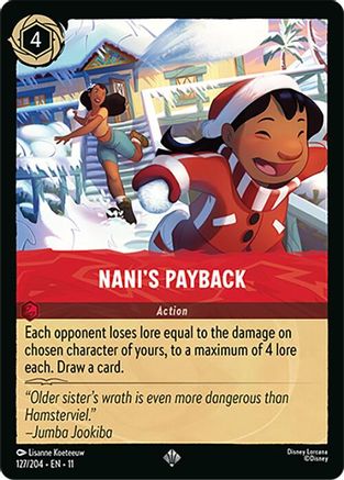 (127/204) Nani's Payback - Winterspell Cold Foil