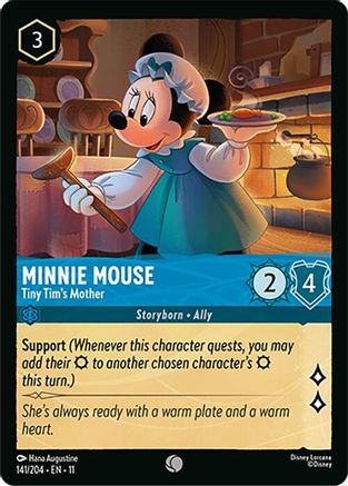 (141/204) Minnie Mouse - Tiny Tim's Mother - Winterspell Cold Foil