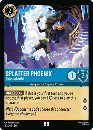 (153/204) Splatter Phoenix - Rejected Artist - Winterspell Normal