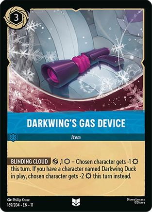 (169/204) Darkwing's Gas Device - Winterspell Cold Foil