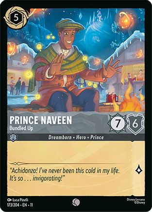 (173/204) Prince Naveen - Bundled Up - Winterspell Normal