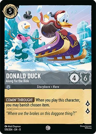 (178/204) Donald Duck - Along for the Ride - Winterspell Normal