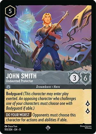 (193/204) John Smith - Undaunted Protector - Winterspell Cold Foil