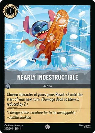 (200/204) Nearly Indestructible - Winterspell Cold Foil